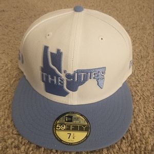 New Era 59Fifty Minnesota Timberwolves NBA hat size:7 1/4 color: White/blue